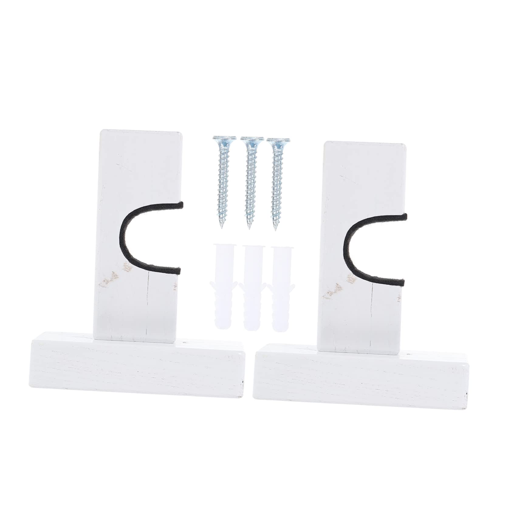 GANAZONO 1pair Wall-mounted Bat Rack Wooden Bat Hanger for Displaying Baseball and Softball Multi-function Stick Storage Organizer for Home or Office Unique Present Idea