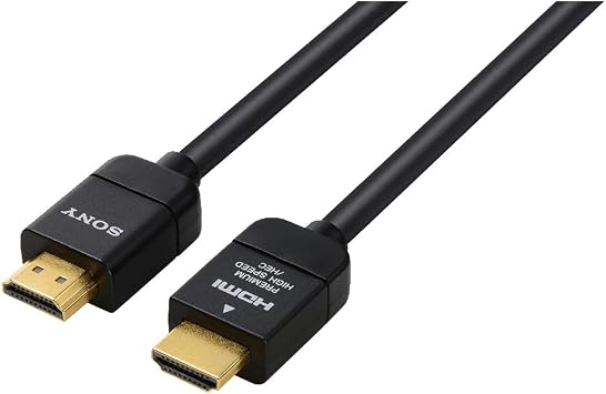 Sony Premium HDMI Cable 1.5m High Speed 4K 60P/4K HDR/Ultra HD Compatible Certified DLC-HX15