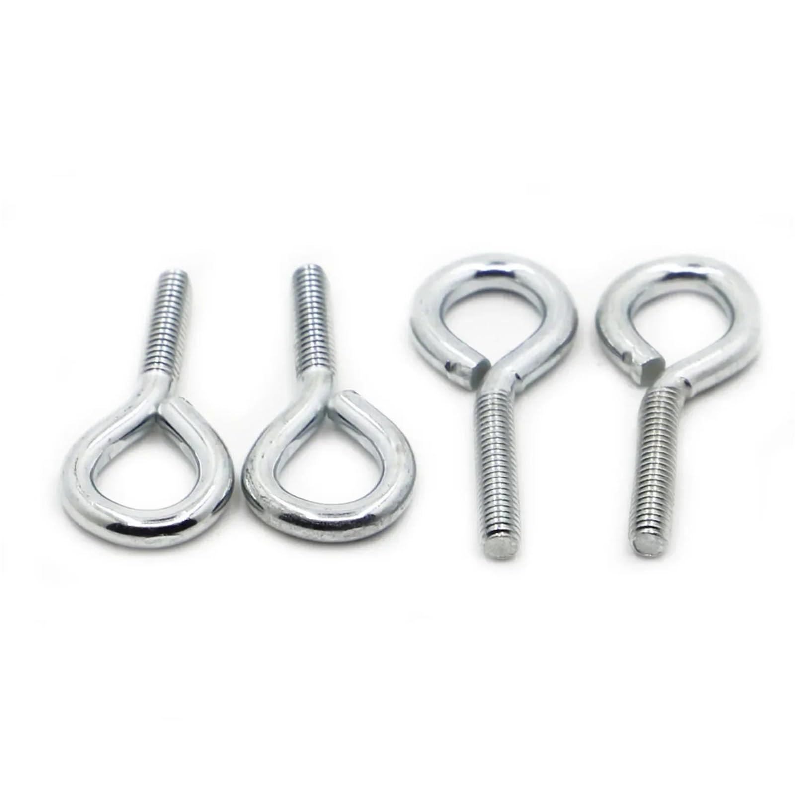 YXADGML Eye Bolts 1/5/10Pcs M4 M5 M6 M8 M10 Zinc Plated Steel Eye Screw Bolt Ring Hook/Hanging Ring Screw(40mm,M3 10pcs)