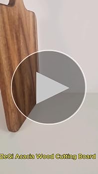 Amazon.com: ZeQi Acacia Wood Cutting Board with Handle 13.7''X7