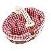 BESTonZON Weidenkorb Picknickkorb Einkaufskorb Brotkorb Geflochten mit Liner Landhausstil Tragekorb Geschenkkorb Picknickbedarf Gewebter Aufbewahrungskorb Zuhause Organizer
