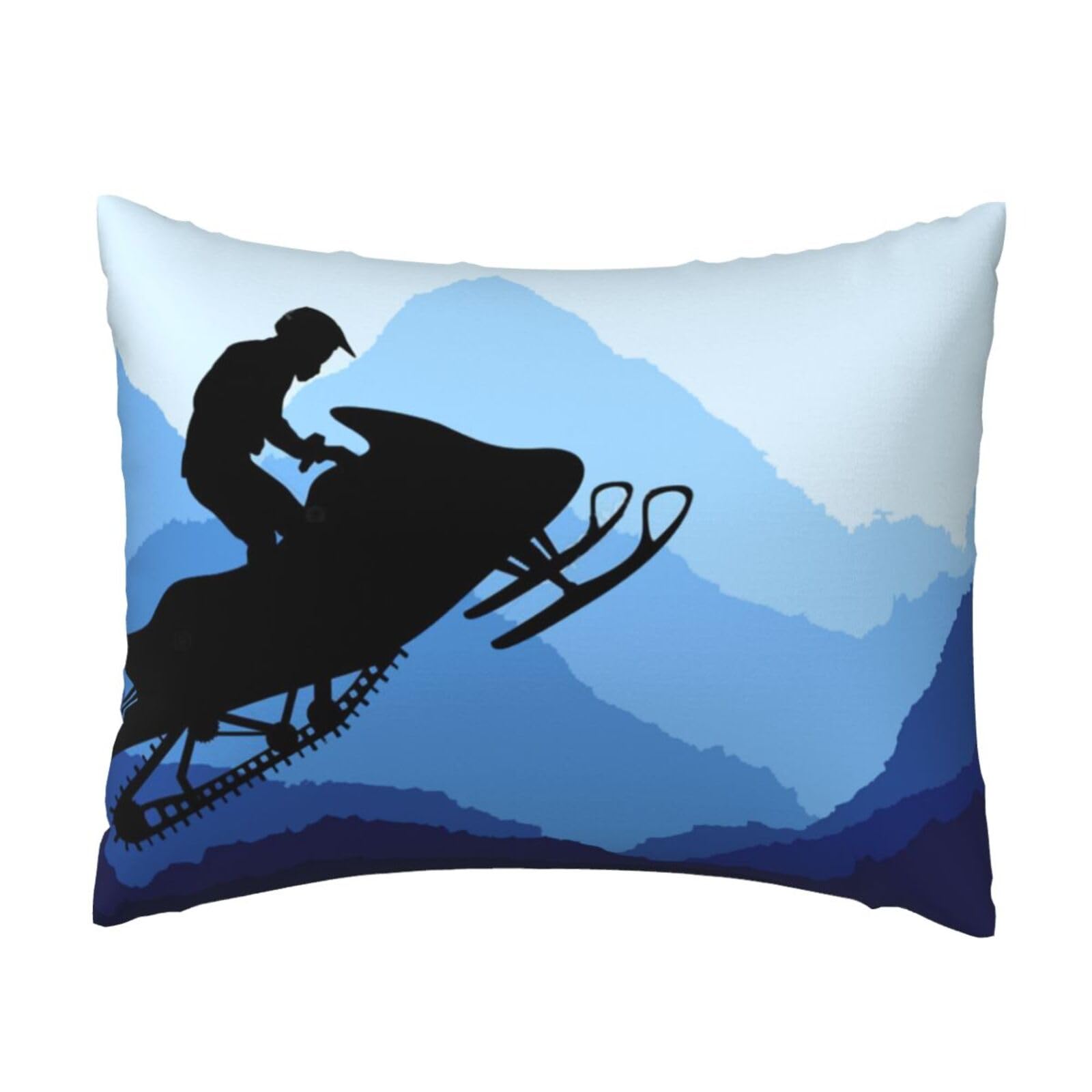 WSHFFILO Snowmobile printed Pillow Case 20x26in Decorative pillowcase Throw Pillow Cover