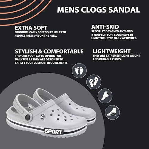 Image of Lightweight Classic Clogs for Men|Sandal for Adjustable BackstrapClogs for Men| Stylish Sandal for Men |GEN-3016