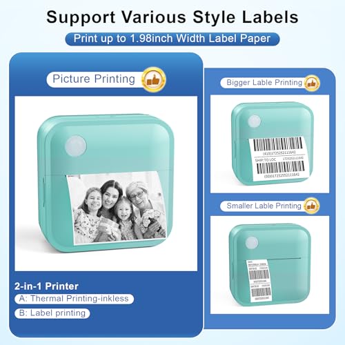 Doobuli Label Maker Machine with Tape - Thermal Label Printer Bluetooth Label Maker Machin - image 2