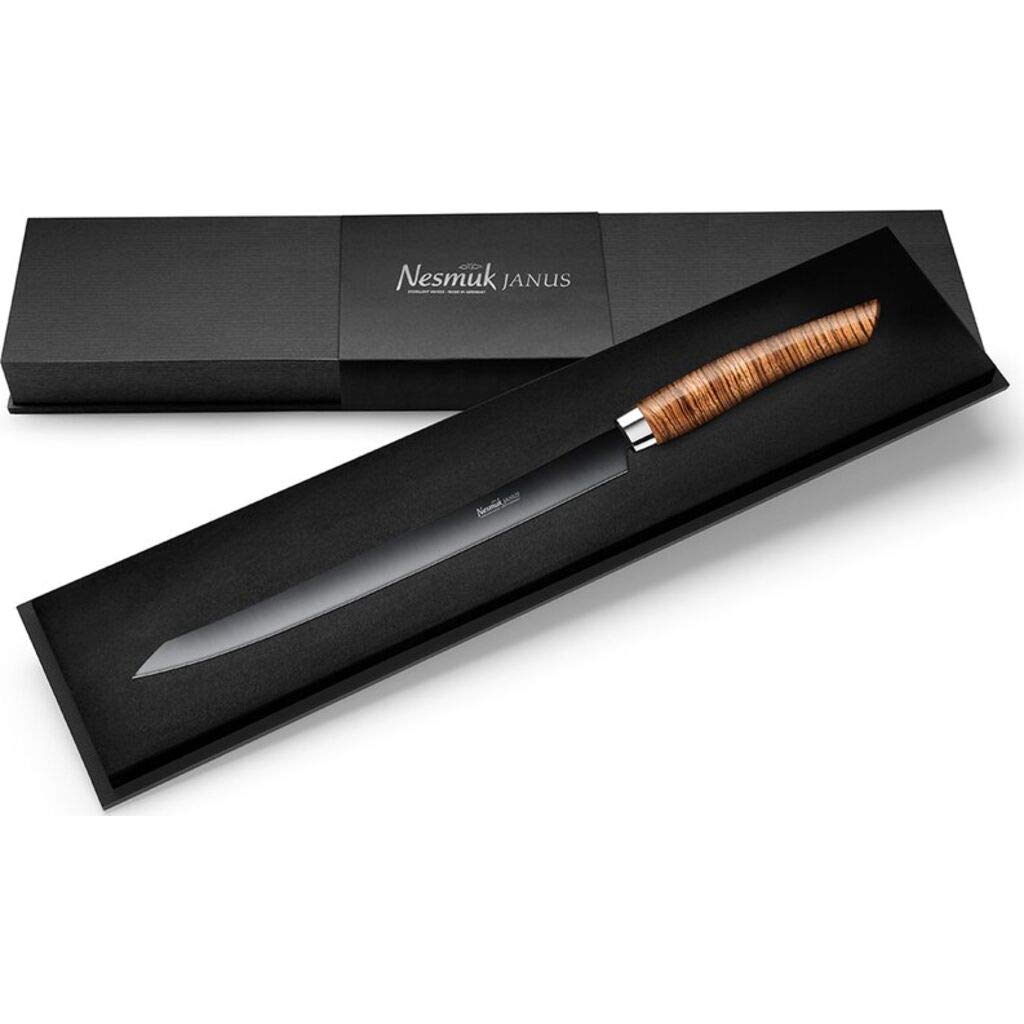 Nesmuk Janus Niobium Steel Slicer 260 MM - Zebrawood