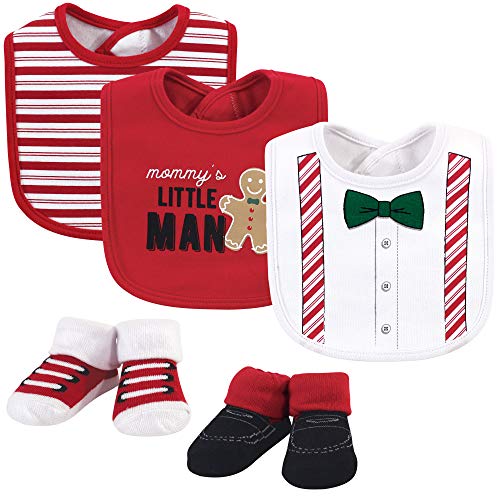 Little Treasure Unisex BabyCotton Bib and Sock Set