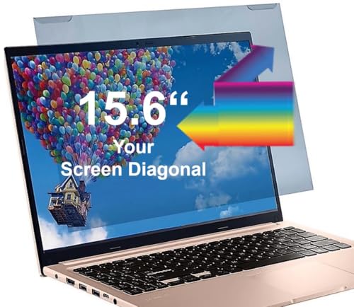VizoBlueX - 15.6 inch Diagonal Blue Light Blocking Screen Protector Filter. Panel LED PC Laptop Anti-UV Eye Protection Panel Cover - Widescreen Laptop Frame Hanging Type (W 14' X H 8.6')