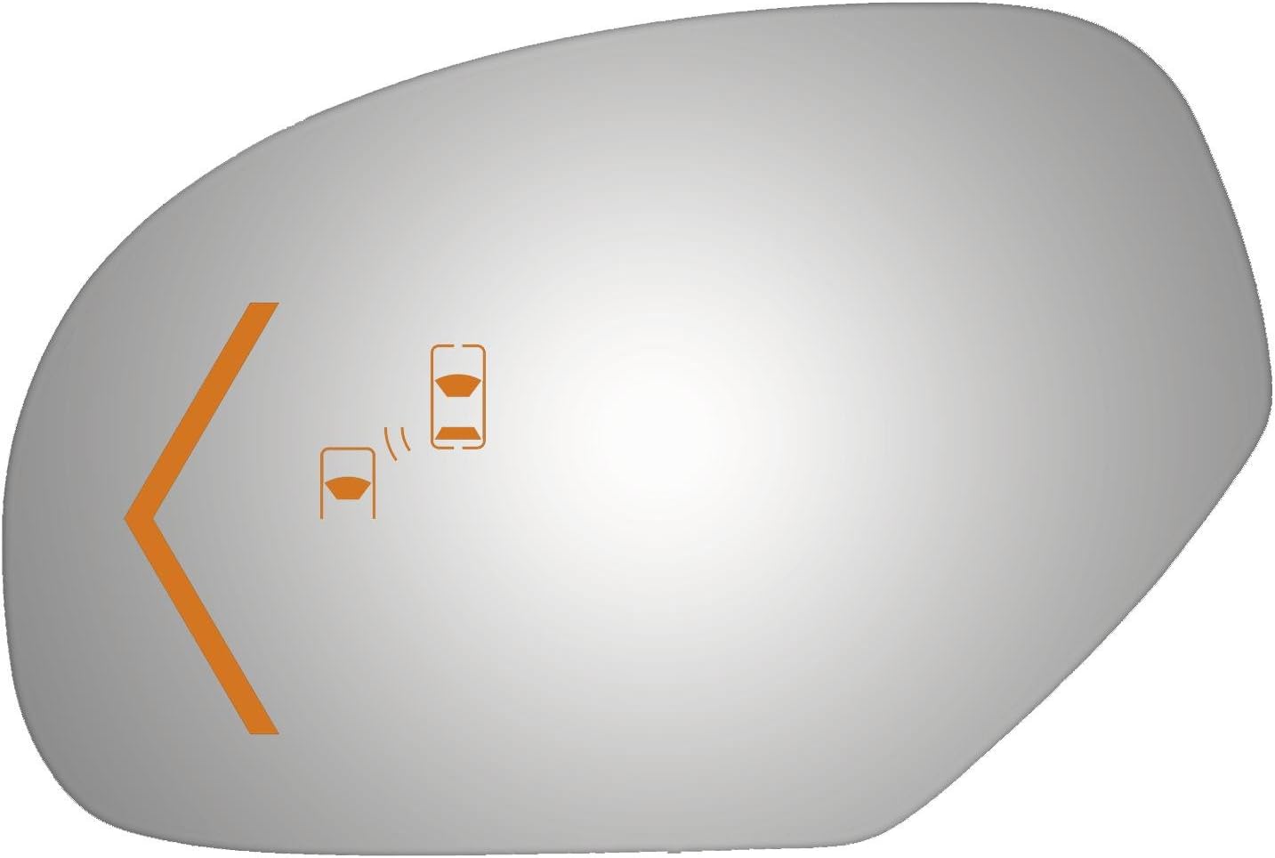Compatible with 09-14 Escalade, GM SUVs Driver Mirror Glass W/Signal + Blind Spot Icons