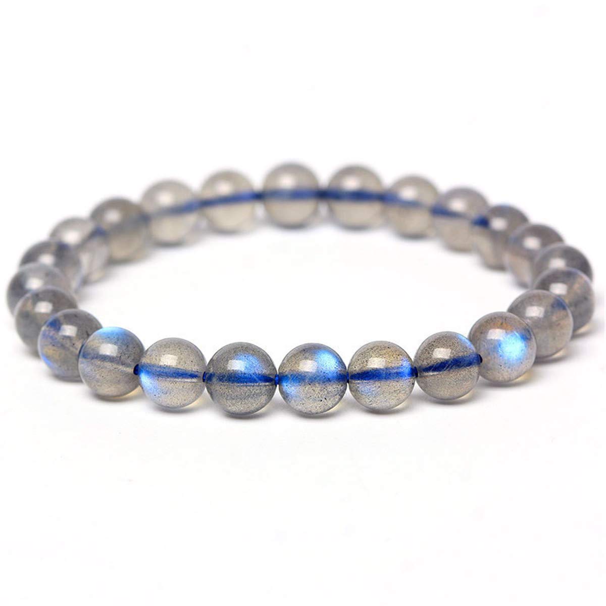 Bracelet labradorite bleue véritable contre le stress perles naturelles
