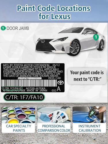 Image of 085 Eminent White Pearl Touch Up Paint for Lexus, Exact Color Match Car Paint Scratch Repair Remover Pen Kit Quick & Easy Fix Vehicle Chips and Automotive Nicks Scuff