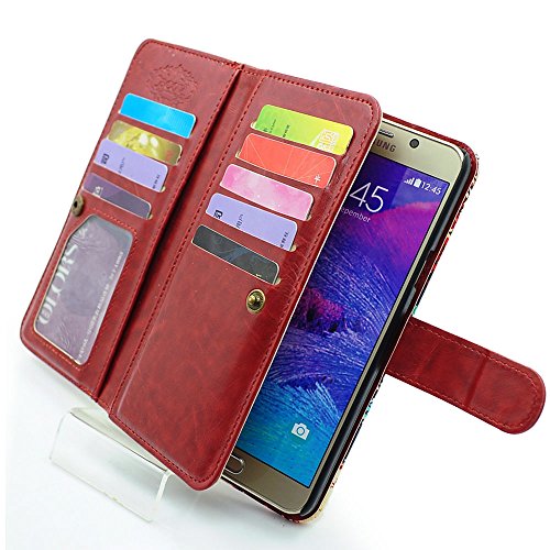Bcov Green Owl Multifunction Leather Wallet Case With 9 Card Slots/Money Pocket, Bfun Packing Purse Cover For Samsung Galaxy Note 5 #TOP7