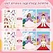 Princess Reusable Sticker Book for Toddlers, DIY Princess Accessories Fun Jelly Stickers, Washable Puffy Stickers for Kids Toys, Airplane Road Trip Travel Activities Essentials for Kids 3 4 5 Years