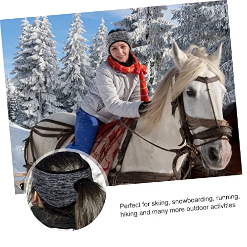 Didiseaon 3Pcs Full Cover Ear Muffs Windproof Stretch Sports Headband Accessories for Activities Durable Ear Warmers for Skiing Running Hiking and More4