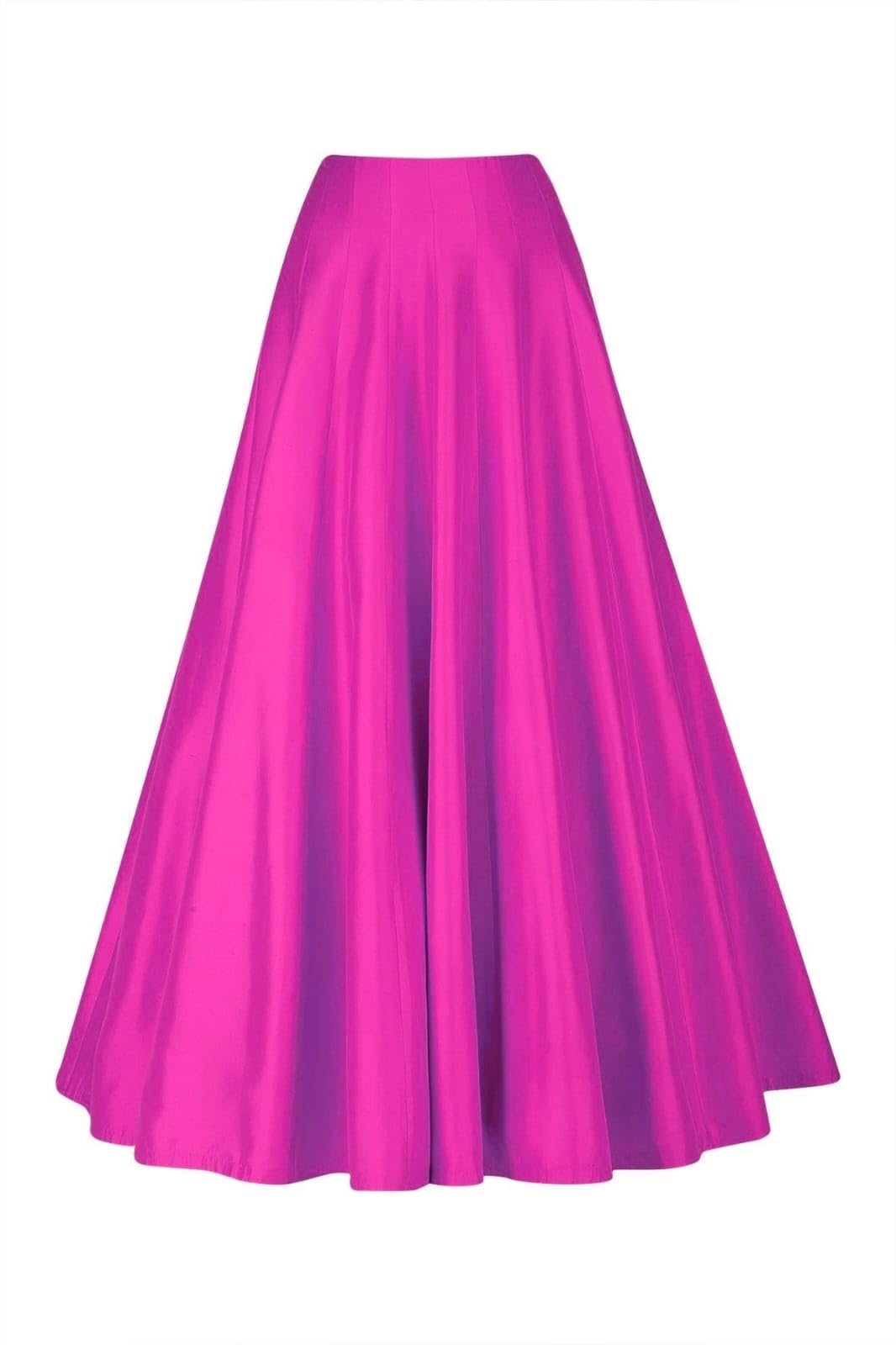 Silk fabric long ghera Kali pattern skirt