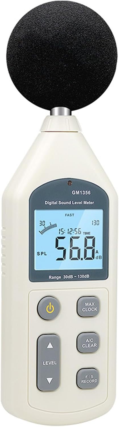 GM1356 デジタル騒音計 30-130dB テスターバックライト付き画面デシベルメーター騒音測定装置デシベルメーター