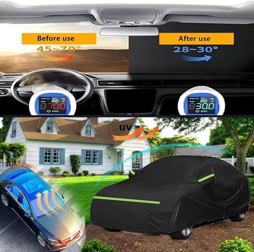 Funda coches exterior impermeable para Renault Latitude aparcado bajo el sol de verano 5