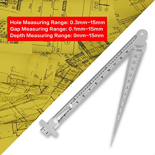 Calibrador Taper Gap Acero Inoxidable para Medición miniatura 4