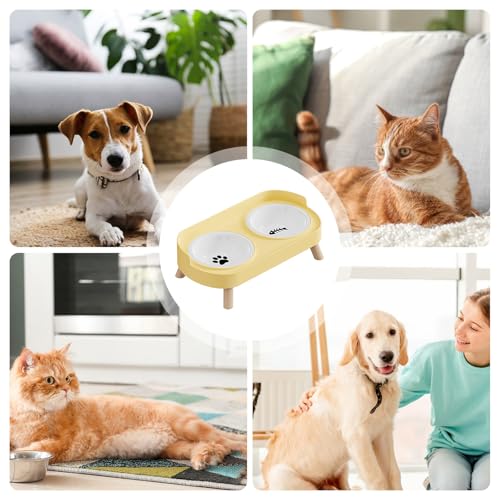 Station d'alimentation pour chien et chiot - Gamelle chat surélevée - 5
