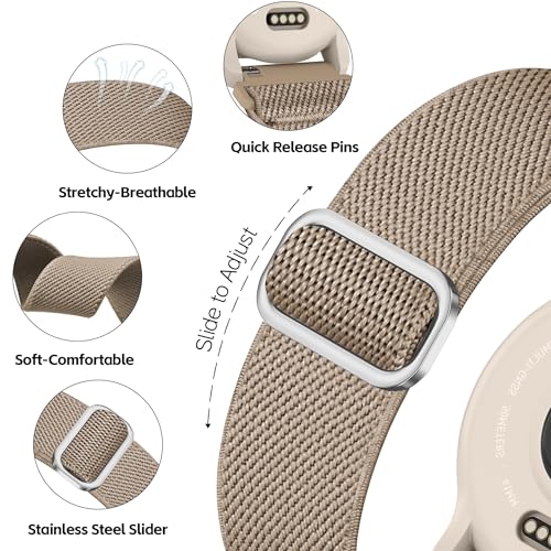 Correa de nylon trenzado magnético 20mm para reloj Garmin miniatura 3