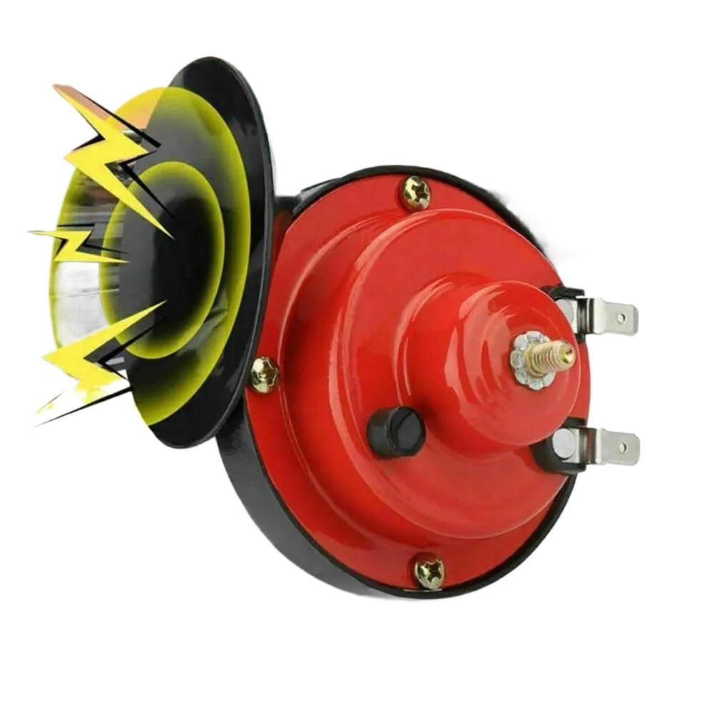 Clacson Auto Auto, grandi camion 300DB 24V Clacson for auto(Red with hood)