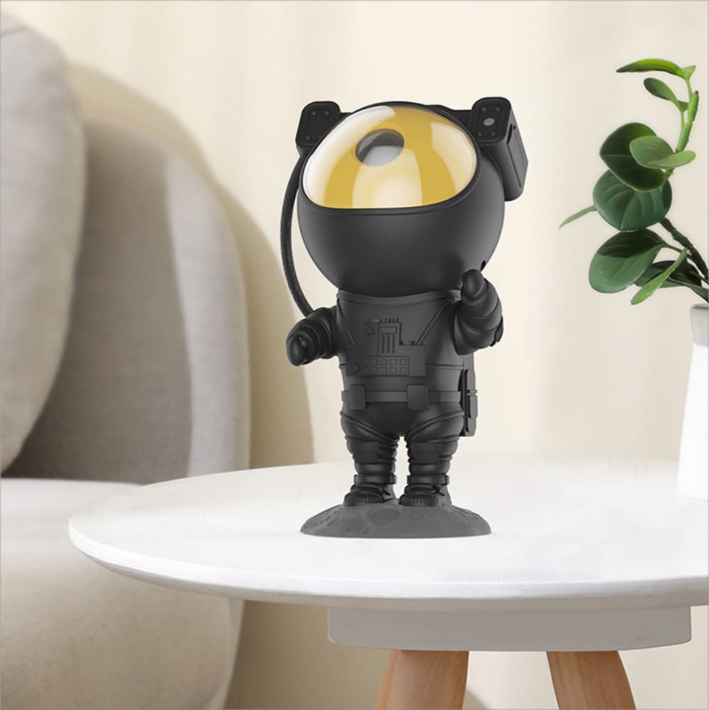 Astronaut Galaxy Projektor Nachtlicht, Sternprojektor Galaxie Nachtlicht, Sternennebel Deckenprojektionslampe mit Fernbedienung Timer und 360° verstellbar, Kinder Erwachsene Zimmer Spielzimmer Dekor
