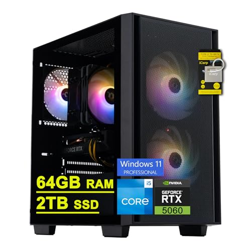 acer Nitro 60 Q[~O fXNgbv Rs[^[ Intel 10-core i5-14400F 64GB DDR5 2TB SSD GeForce RTX 5060 8GB GDDR7 DLSS4 (ő614 AI Tops) US