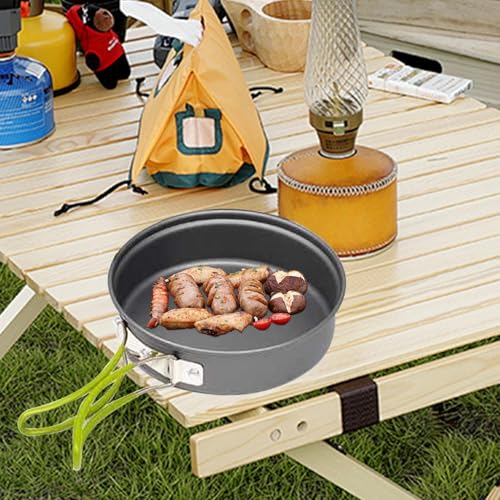 Utensilios de cocina para camping con diseño apilable y asa portátil 3