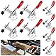 TTYSHIP® 8 Stk Kniehebelspanner, GH-201-A 27Kg/GH-201-B 90Kg Kniehebelspanner Schnellspanner, Waagrechtspanner für Maschinenbedienung, Schreinerei, Schweißen
