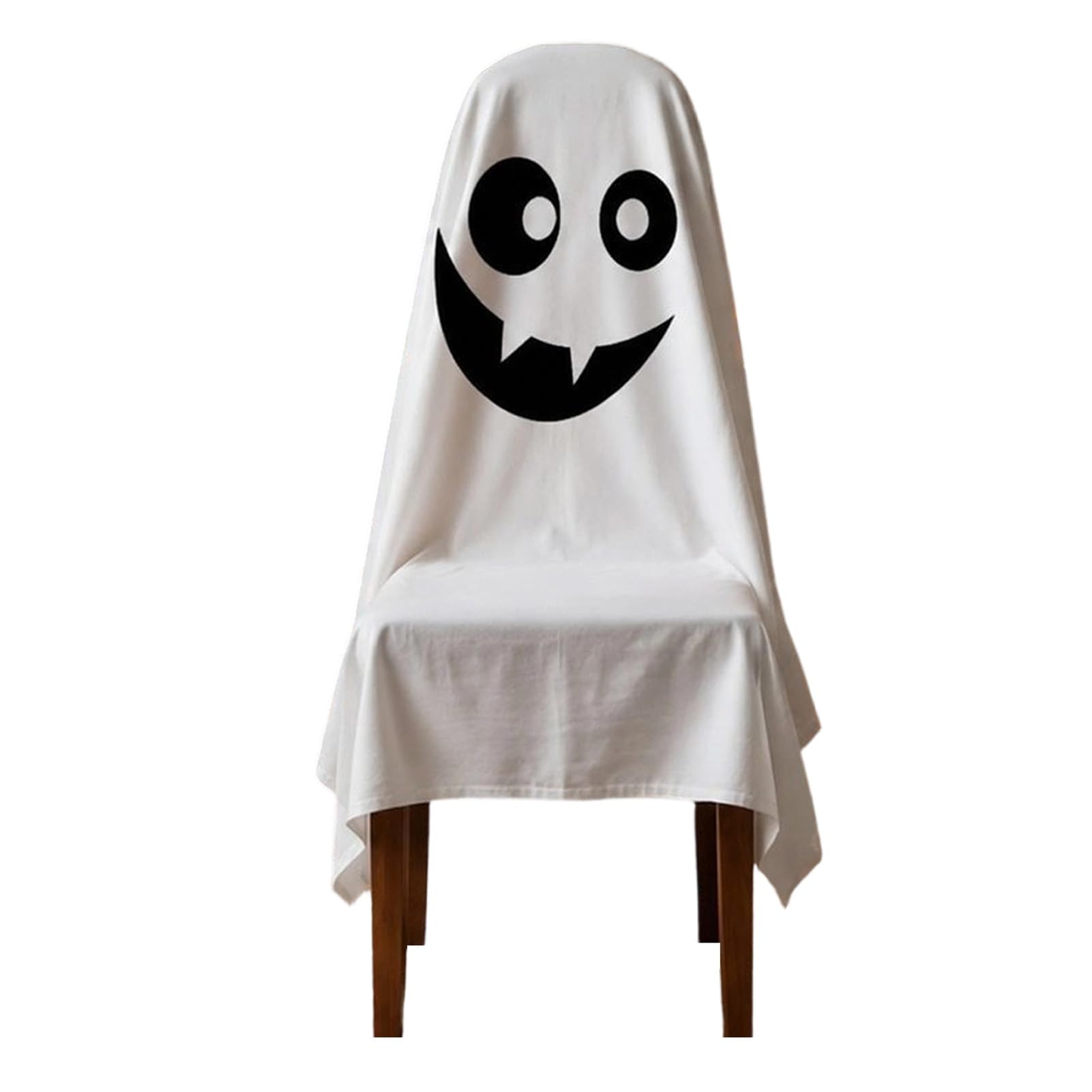 Virelynx Halloween Ghost Chair Cover, Spooky Dining Seat Protector