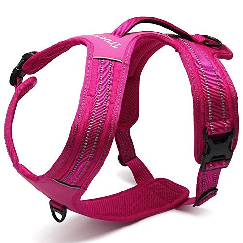 TOPSOSO Harnais Anti-tirage pour Chien Gilet réfléchissant 3M Cover