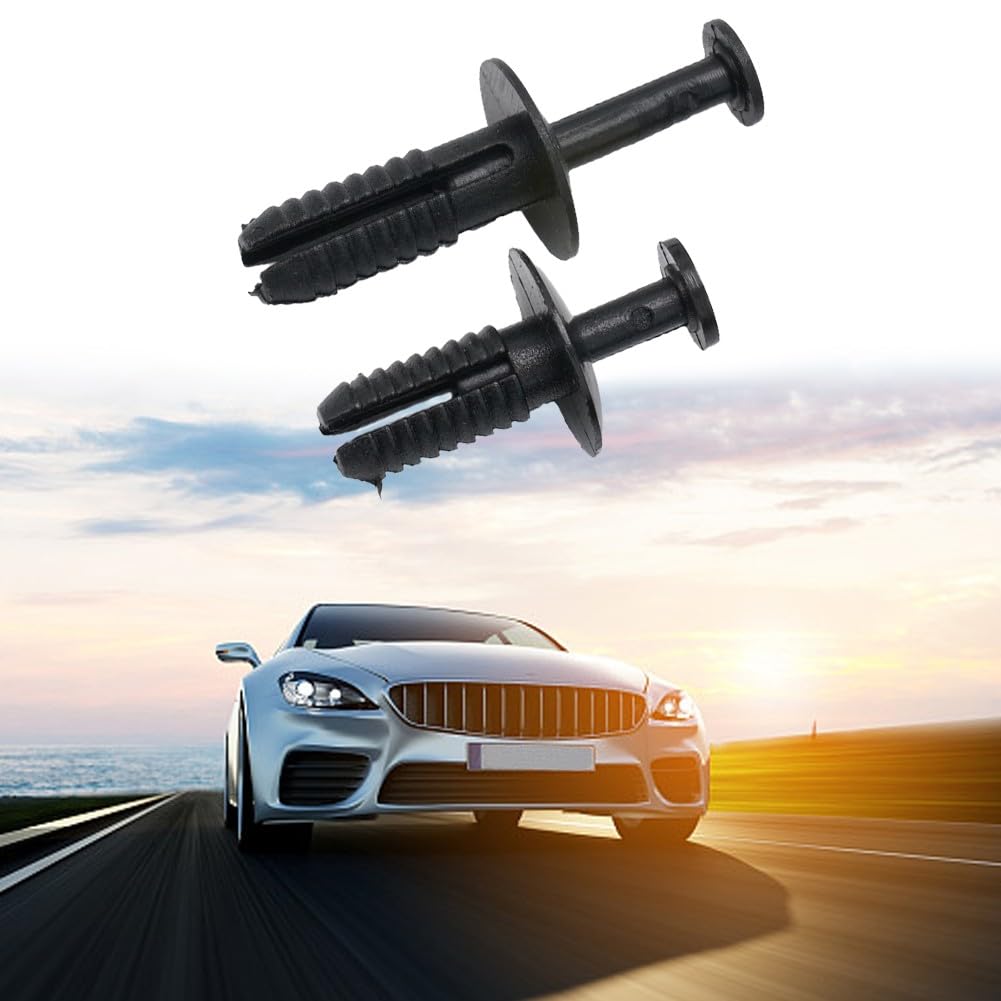 Lecreatekit Clip di fissaggio a pressione, rivetti espandibili per BMW E30 E39 E46 E53 E60, fissaggio in plastica nera, confezione da 20