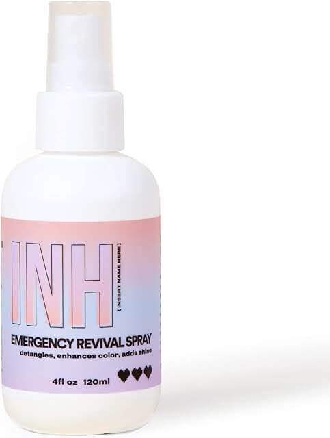 INH Hair Detangler Spray | Emergency Revival Spray, Natural and Synthetic Hair Detangler, Wig Spray for Hair Extensions - 4oz