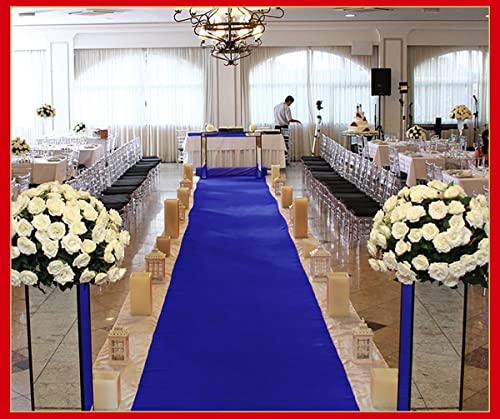 Image of Shanno Carpet for Wedding, Stage, Exhibition, Party, Office, Hotels Decoration, Living Room and Wall to Wall Carpet Size 4 x 30 Feet Color R Blue