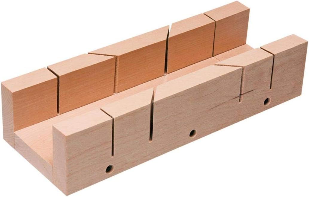 Wooden mitre box