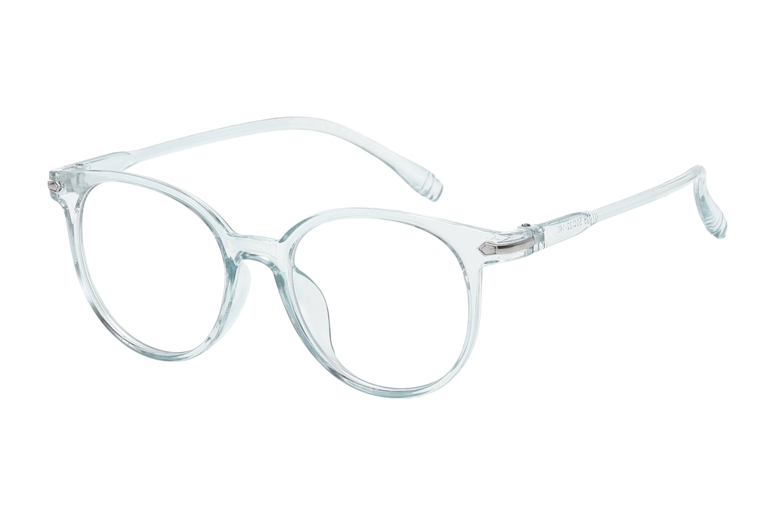 OWL Blue Light Blocking Glasses for Women and Men - Retro Round Eyewear Anti Eyestrain Eyeglasses, UV Glare Filter Eyewear