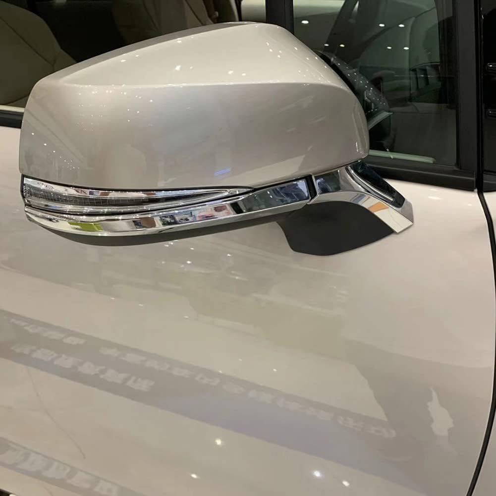 Beautost Fit for Toyota 2021 2022 2023 2024 2025 2026 Sienna Chrome Rear View Mirror Side Molding Cover Trims (Fit for Sienna Limited/Platinum Model)