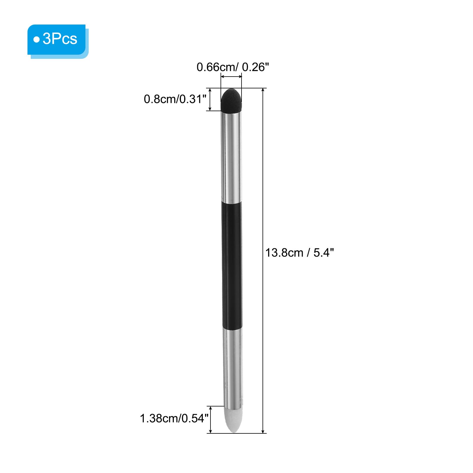 Snapklik.co : Kosiz Blending Sponge Pen Double Headed Washable Rubbing