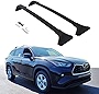 2 Pieces Cross Bars for Toyota Highlander L & LE 2020 2021 2022 2023 Black Baggage Luggage Roof Rack Crossbars (Models Without Factory Roof Rails)