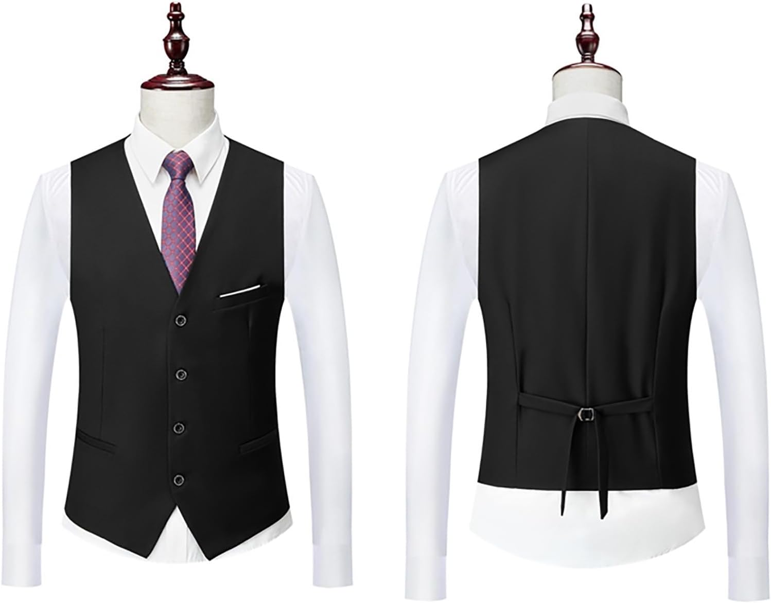 Big and Tall Mens 3 Piece Formal Suits Two Button Blazer Jacket Slim Fit Flat Front Suit Pants Vest Classic Smart Tuxedo Set Eveningwear for Business Wedding Party Prom 6 51IEUMFSMjL. AC SL1500