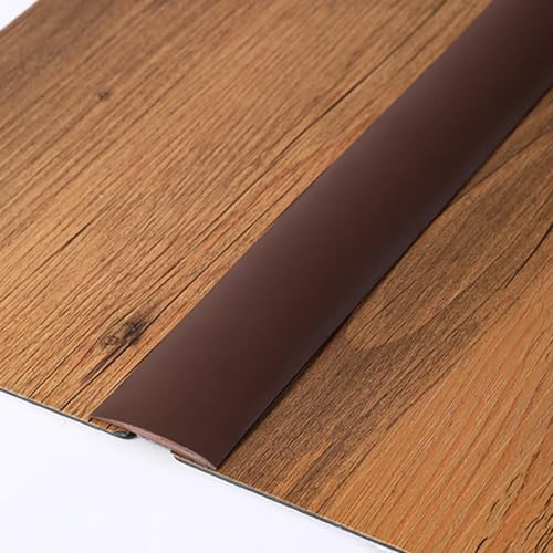 Tiras De Vinilo Autoadhesivas Suelo Borde PVC Tapajuntas Cobertura Juntas Impermeable Para Unir Huecos Alfombras Umbrales 4cm Ancho(Dark brown,L:100cm)
