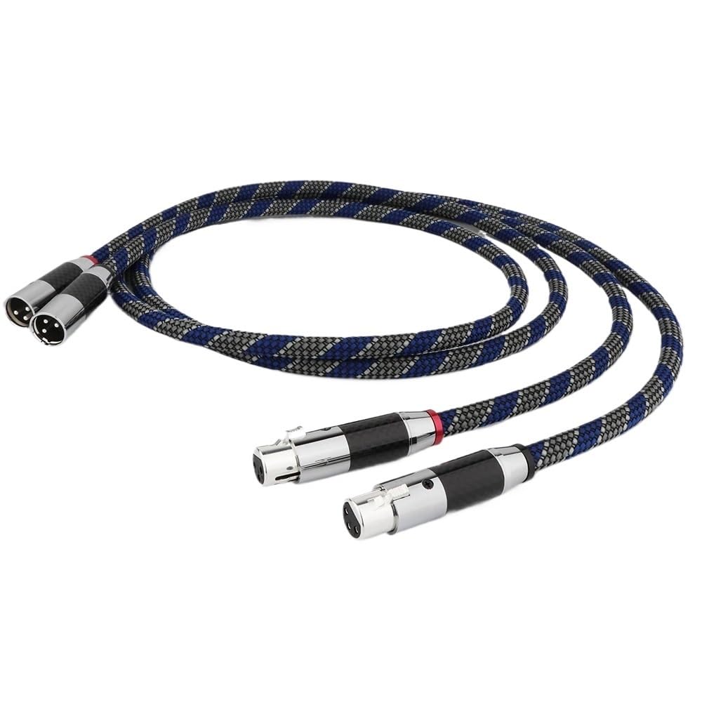 Wysokiej jakości miedziany kabel audio XLR do XLR męski na żeński do wzmacniacza DAC - zwiększona jakość dźwięku (X404XR1802, 2,5 m)