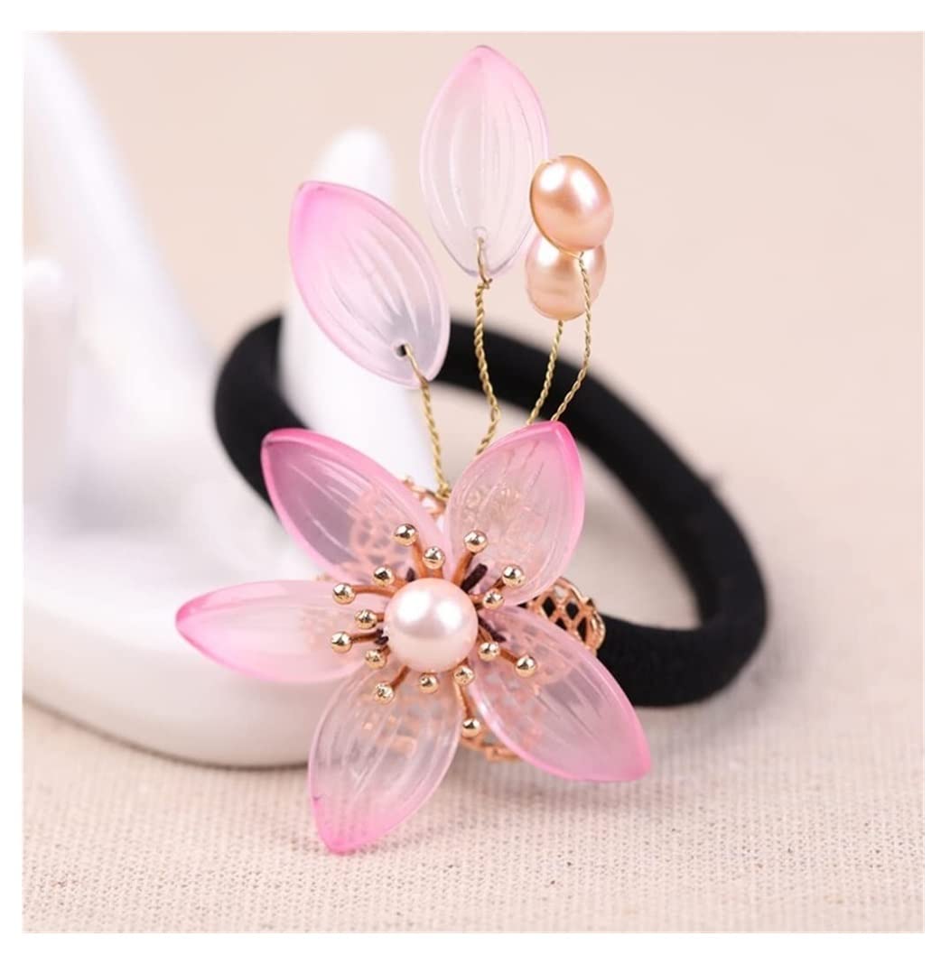 Scrunchies Per Capelli Ragazze Pearl Rubber Band Anelli Per Capelli Accessori Per Corde Per Supporto Per Cavallo Elastici Per Coda Di Cavallo