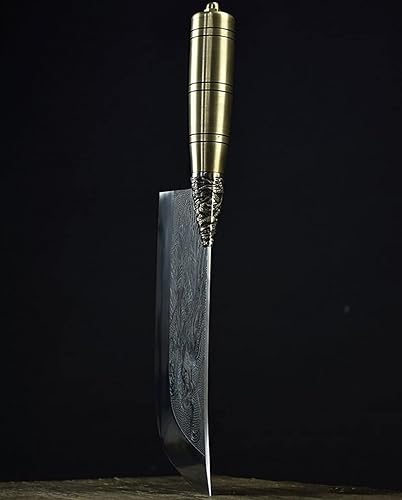 Miniatura 2 de Cuchillo de carne, cuchillo de cocina retro de 8 pulgadas de China Longquan forjado a mano cuchillo afilado de carne para el hogar (color G-cd138)