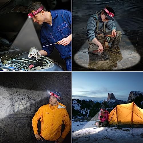 Blukar Lampada Frontale Ricaricabile, Super