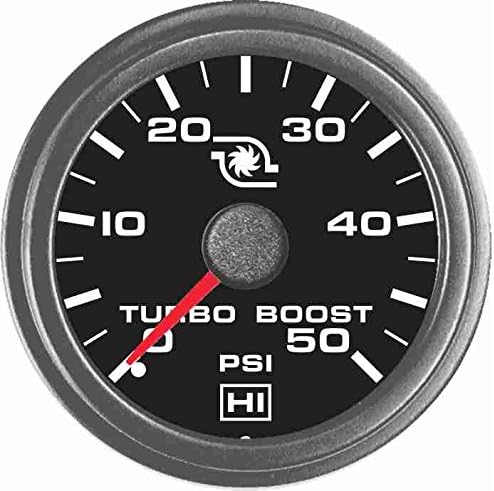 Hewitt Industries 50 PSI Universal Turbo Boost Gauge KIT