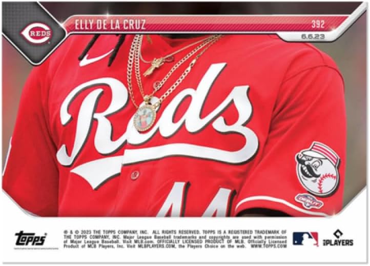 2023 Topps Now Baseball #392 Elly De La Cruz Cincinnati Reds Call Up First MLB Game Trading Card ONLINE EXCLUSIVE LIMITED PRINT RUN