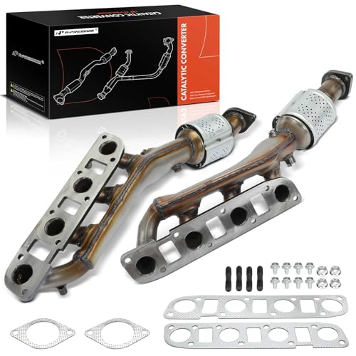 A-Premium Front Exhaust Manifold Catalytic Converter with Gasket Kit Direct-Fit Compatible with Nissan Armada NV2500 NV3500 TITAN XD 2017-2021, TITAN 2017-2020 & Infiniti QX80, 5.6L, E.P.A. Compliant