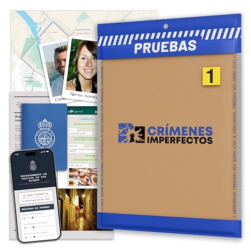 Crímenes Imperfectos, Caso 1: El Crimen de Los Álamos. Juegos de Mesa Adulto, Caso Policial para Resolver Misterio en Casa, Escape Room Juego de Mesa Resuelve el Crimen como Detective.
