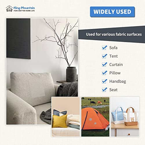 image for KING MOUNTAIN Canvas Repair Patch 9 x11 Inch 2 Pcs Self-Adhesive Water