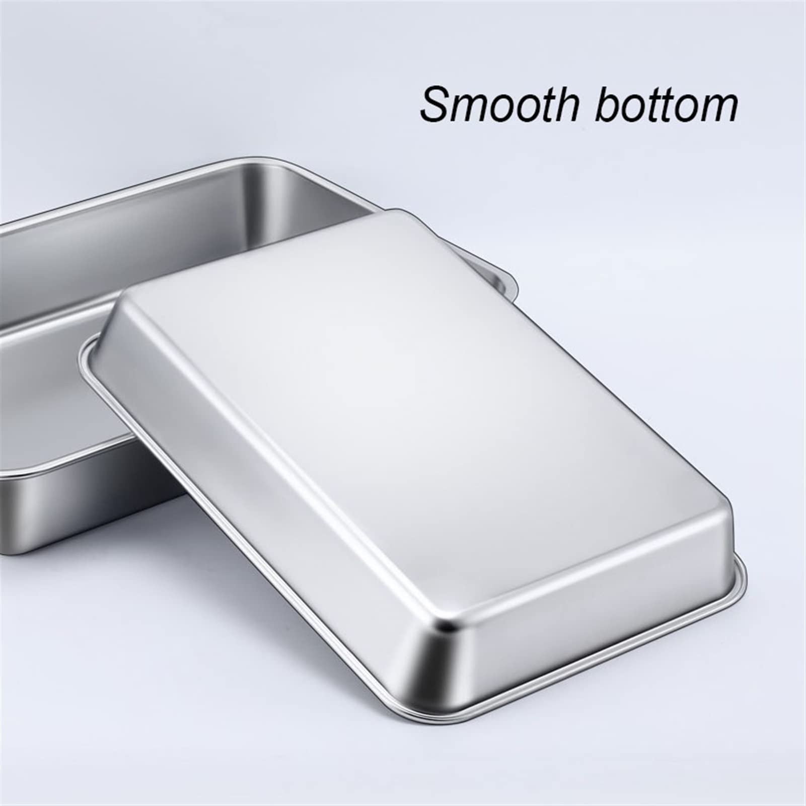 Assiettes à dîner en acier inoxydable Plateau Dîner Rectangulaire Une assiette de dessert Assiettes de camping Assiettes empilables Fond plat Costume pour lave-vaisselle Four Plaque à inducti